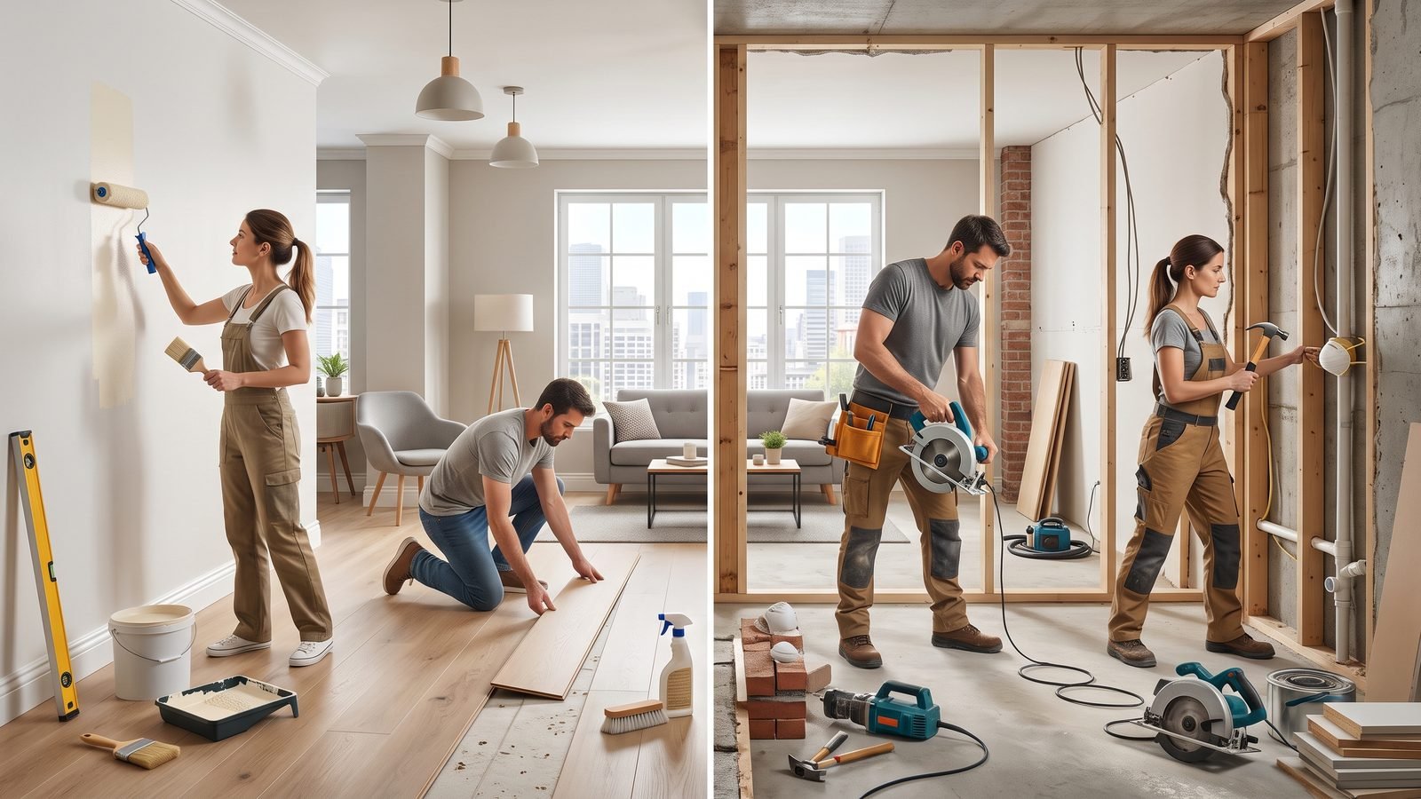 Remodelación vs. renovación: cuál necesita tu apartamento en Medellín