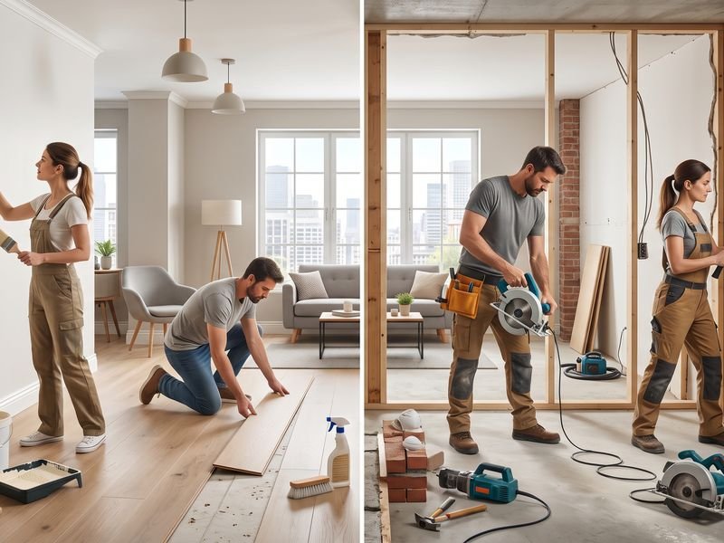 Remodelación vs. renovación: cuál necesita tu apartamento en Medellín